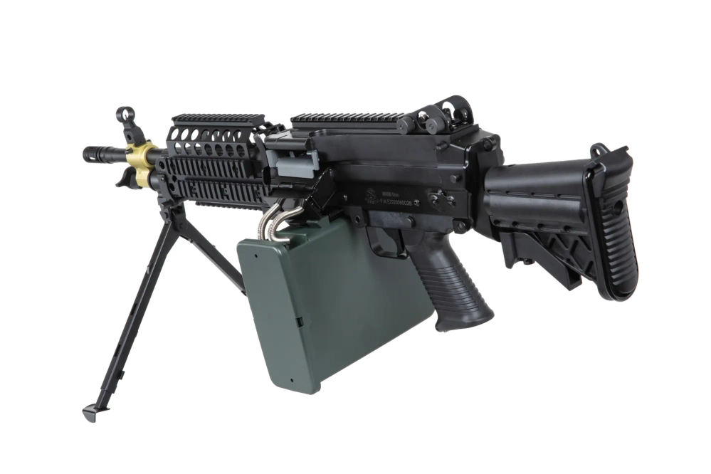 Fusil mitrailleur ASG A&K Cybergun MK46 Noir