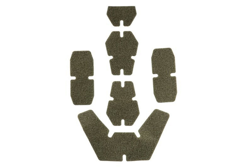 Helmet sticker set with hooks & loops - olive