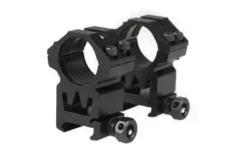 Dos piezas montura óptica 25mm para carril RIS (alto)