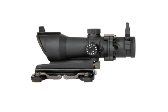 Replika lunety ACOG Style 4x32 z podświetleniem i montażem QD - czarna