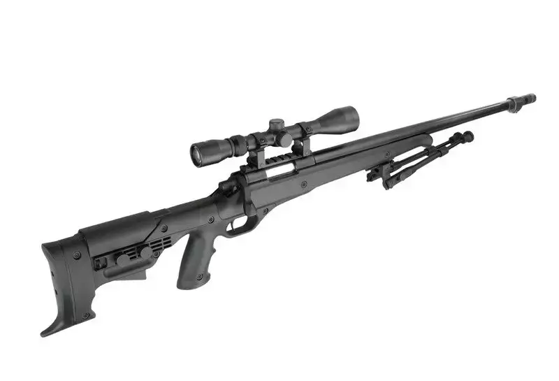 Fusil de airsoft rifle de francotirador MB11D con mira y bípode