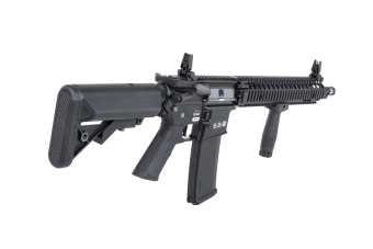 Specna Arms Daniel Defense® MK18 SA-P26 Prime™ Aster II ETU airsoft Carabina con motor brushless de un solo disparo Negro