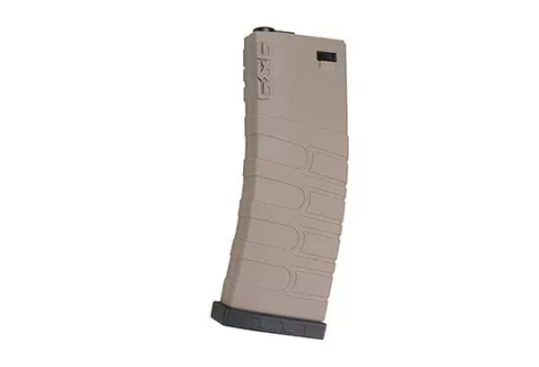 Chargeur mid-cap 120 billes pour les répliques de type M4/M16 - tan / noir