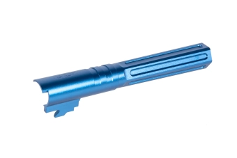 Canon extérieur en aluminium LA Capa Customs HEXCUT pour répliquess TM Hi-Capa 5.1 Bleu