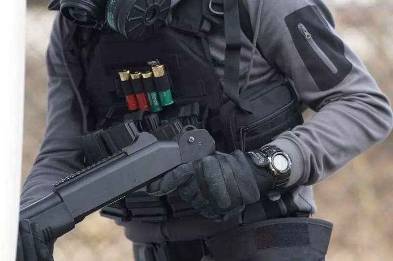 Pouzdro s nálepkami pro brokovnice - olivově zelené