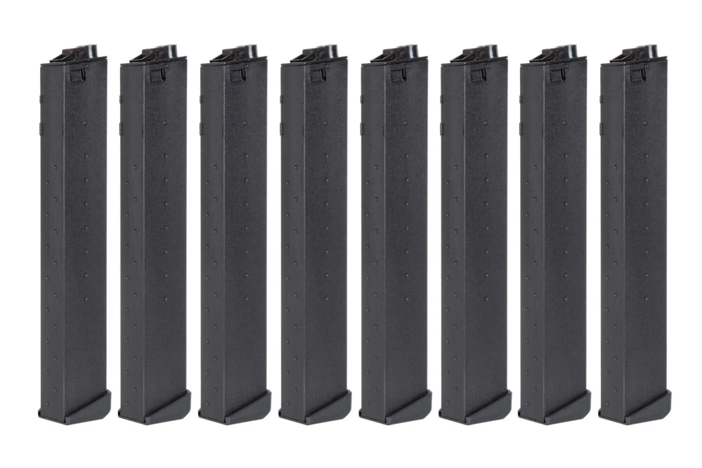 Chargeur Hi-Cap 330 balles pour répliquess PDW9 (lot de 8)