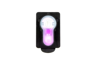 Lightbuck Card Button electronic marker - black (pink light)