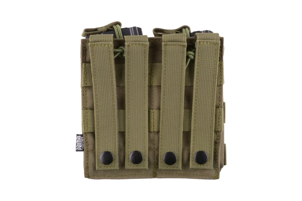 Dvojité pouzdro Open I pro zásobníky AK/M4/G36 - olivově zelené