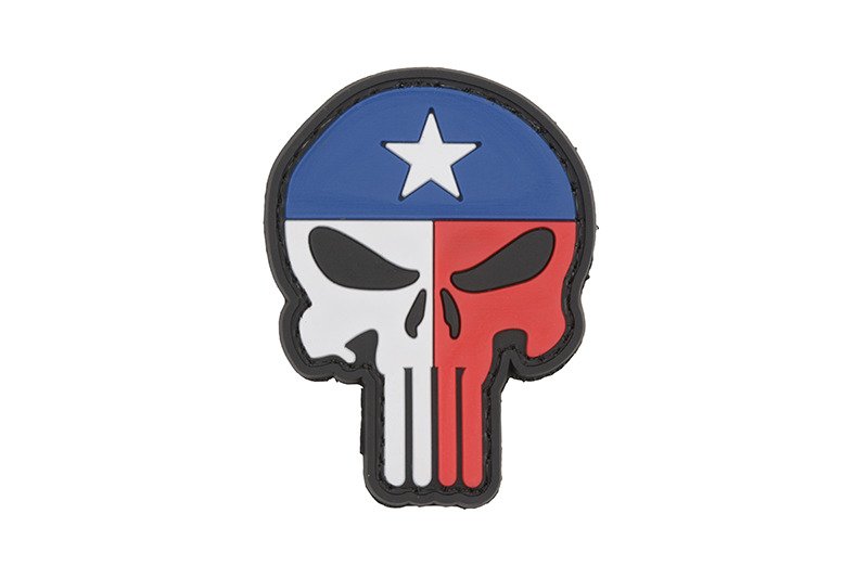 Naszywka 3D - Punisher Texas Flag