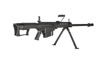Replika karabinu Barrett® M107-S z dwójnogiem - Czarna
