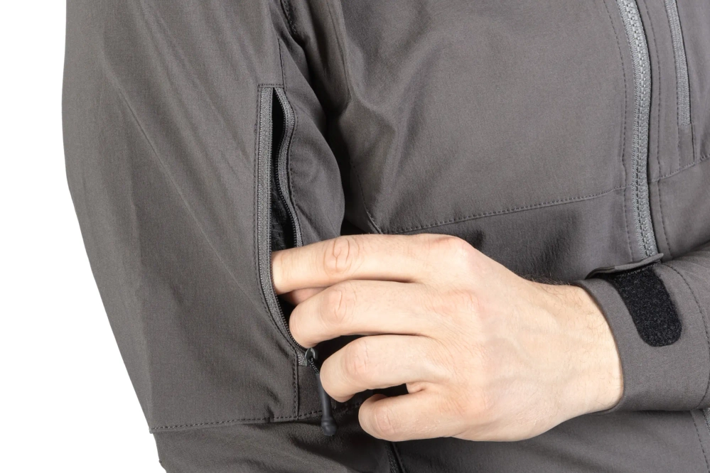 Chaqueta Softshell Emerson Blue Label 'Fog' Gris Lobo