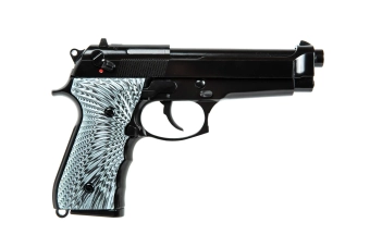 Pistola de airsoft WE M92 EAGLE Green Gas Negro