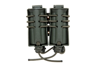 Support pour 2 chargeurs 9mm Wosport Urban Assault Quick Pull Olive