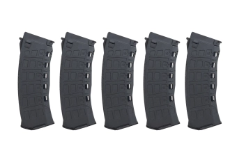 Magazynek Mid-Cap 130/ 30 kulek Arcturus EMM AK12 Variable-Cap do replik AK Czarny (5 pack)