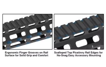 Front Super Slim Free Float AR15 15" M-LOK - noir