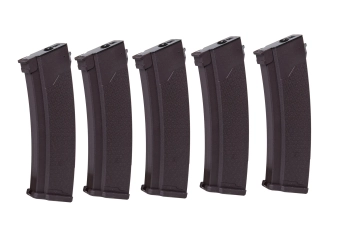 Zestaw 5 magazynków Mid-Cap S-Mag do serii J 175 kulek Śliwkowy