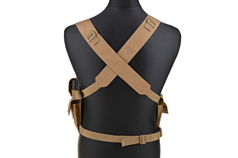Kamizelka taktyczna typu Chest Rig - tan