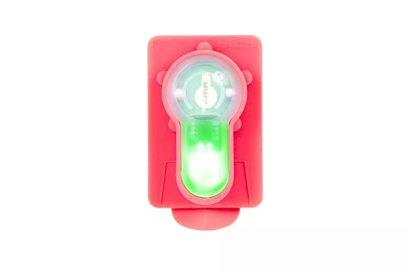 Elektronický popisovač Lightbuck Card Button - růžový (zelené světlo)