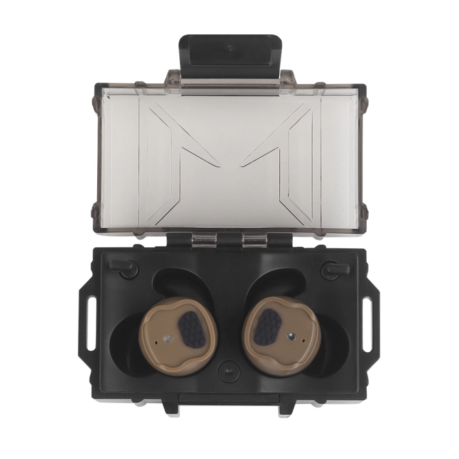 Aktywne douszne ochronniki słuchu Wosport HD-30 Bluetooth Tan