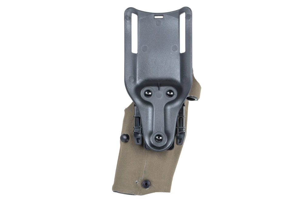Wosport GB-87 holster met adapter en flipper (linkshandige versie) Olijfje