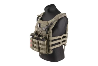 Jump type tactical vest - black