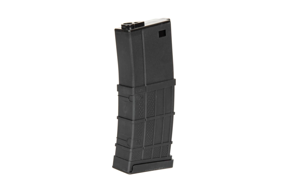 Polímero cargador mid-cap LT 130 bolas para réplicas M4/M16 - negro