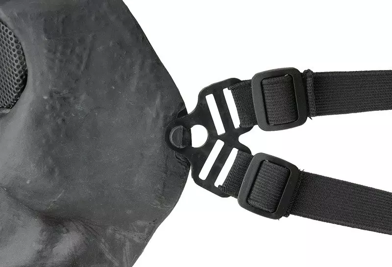Masque facial style crâne - noir
