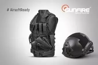 Zestaw #AirsoftReady - kamizelka + hełm FAST