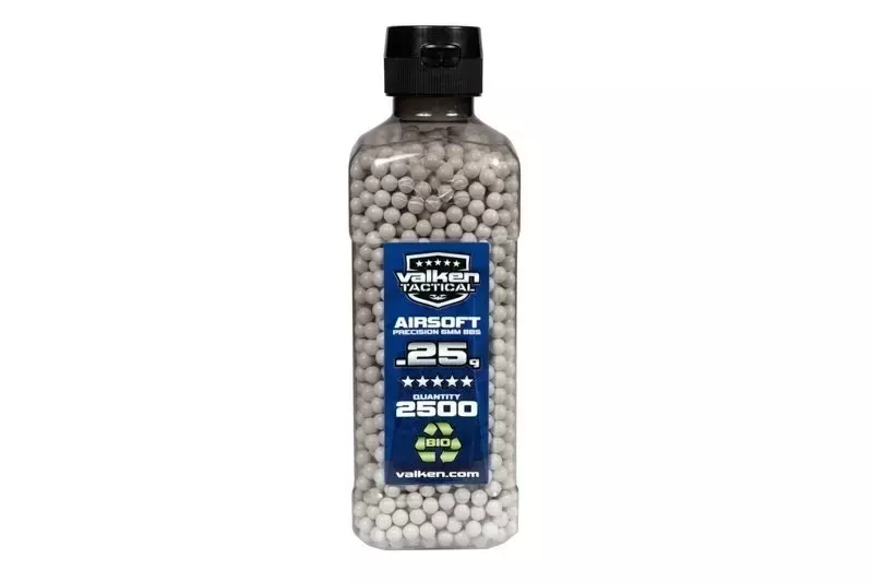 Billes biodegradable 0.25g Valken Tactical 2500 pièces