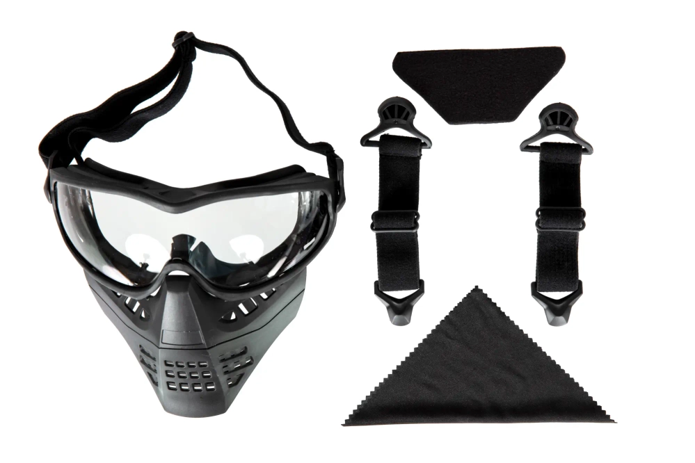 ANT mask with goggles - black