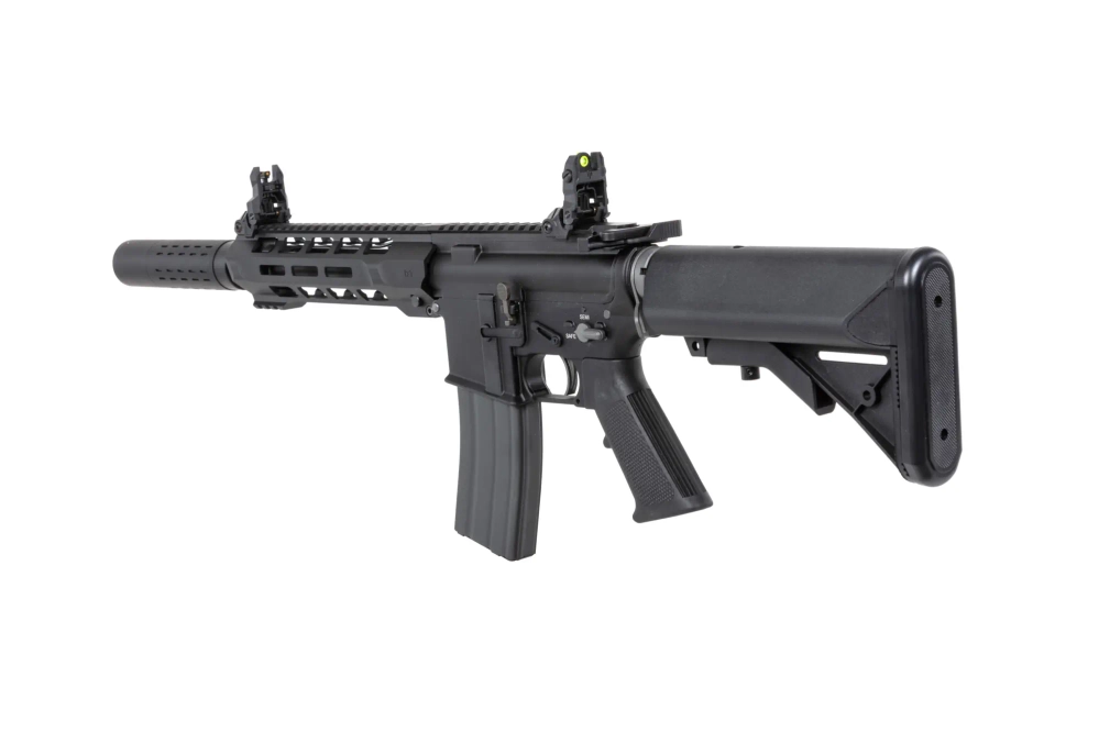 Karabina airsoft SRC DUAL POWER SR4 ZAROS-S GBB se zásobníkem na green gas