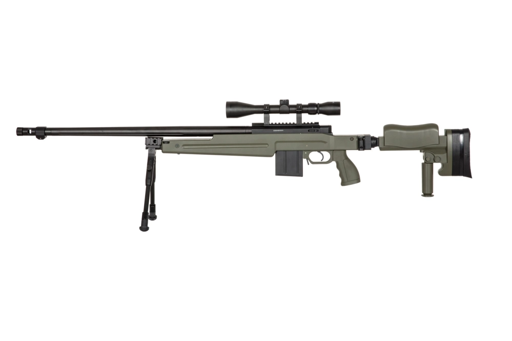 Fusil airsoft fusil de sniper MB4414D - vert olive