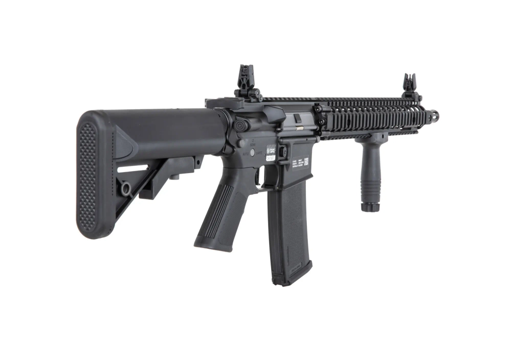 Karabinek ASG Specna Arms Daniel Defense® MK18 SA-P26 Prime™ Aster II ETU z silnikiem bezszczotkowym Czarny