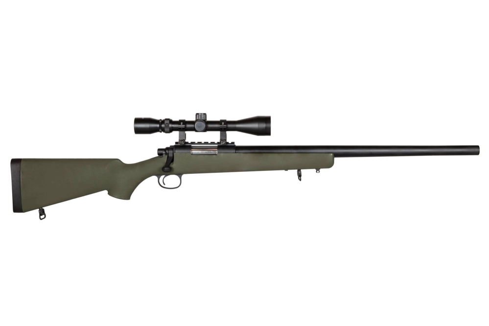 Airsoftová odstřelovací puška SW-10G (s optikou) - Tan
