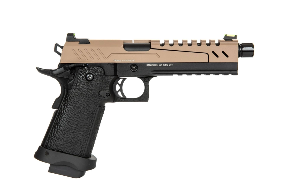 Hi-Capa 5.1 Split Side Pistol Replica - Tan / Black