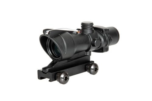 Airsoftová zbraň dalekohled 4x32 s optickými vlákny - černý