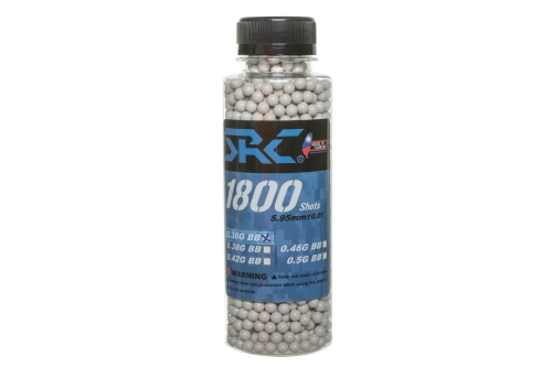 Kulki SRC 0.36g butelka 1800 sztuk Białe