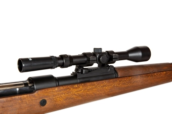 Kar98k Rifle Replica (spring) - Wooden Version + Scope