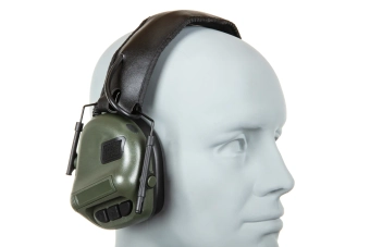 Wosport HD-12 actieve oorbeschermers IPSC Gen 5 versie Olijf