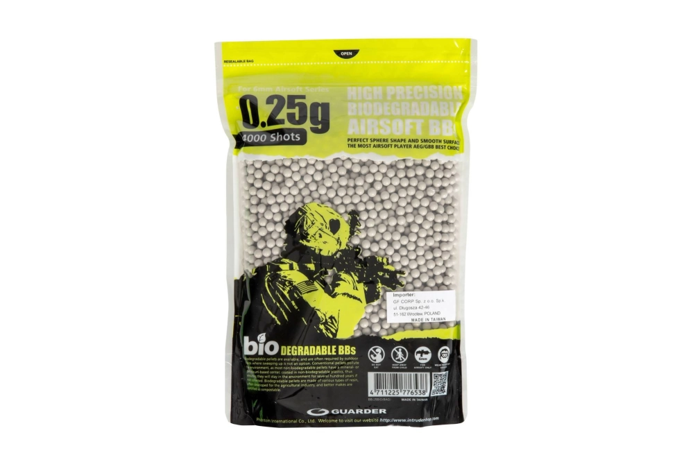 Bolas biodegradables 0.25g Guarder 4000 uds