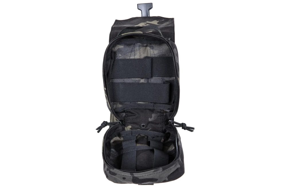 Eerste hulp kit met Molle paneel Wosport MC Zwart