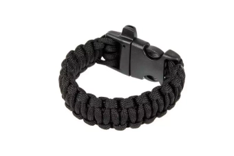 Survival Bracelet (Fastex) - Black