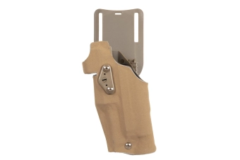 Pouzdro Wosport GB-87 s adaptérem a flipperem (levoruká verze) Tan