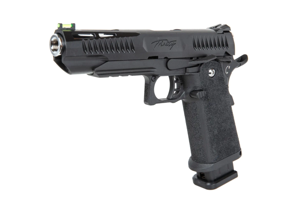 Airsoftová pistole Modify Trinity Hi-Capa 5.1 (Nylonový závěr) Green Gas Černá