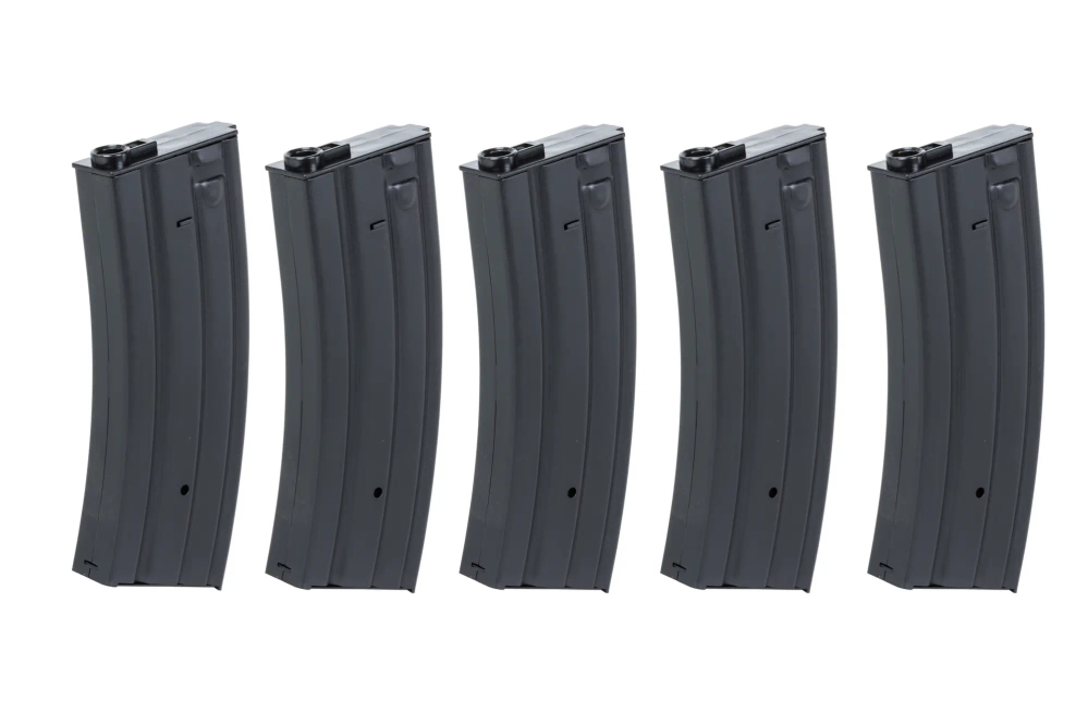 Sada 5 kovových zásobníků se 120 kuličkami Specna Arms Black
