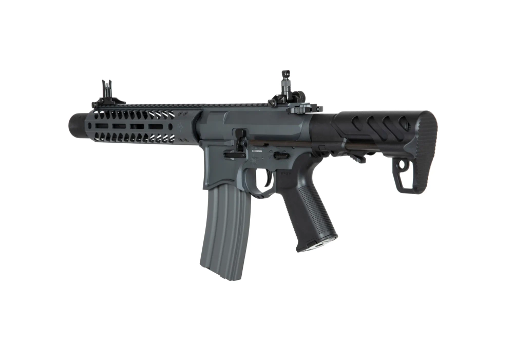 Réplique de carabine Seekins Precision 9" SBR8 avec suppresseur - gris