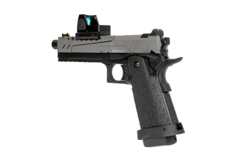Hi-Capa 5.1 Split Side Pistol Replica - Grey / Black (with BDS Sight)