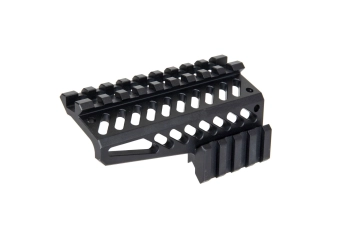 B-12 top rail for AK replicas Black