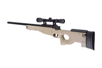 Fusil airsoft fusil de sniper MB01 avec lunette - tan