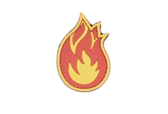 Patch 3D - Flamme